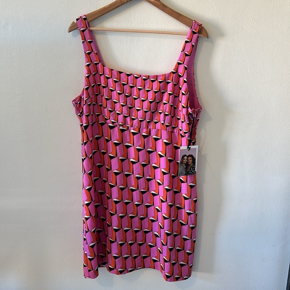DVF x Target NWT Mini Dress - Size 16 - Pink & Black ✨ - Picture 9 of 14
